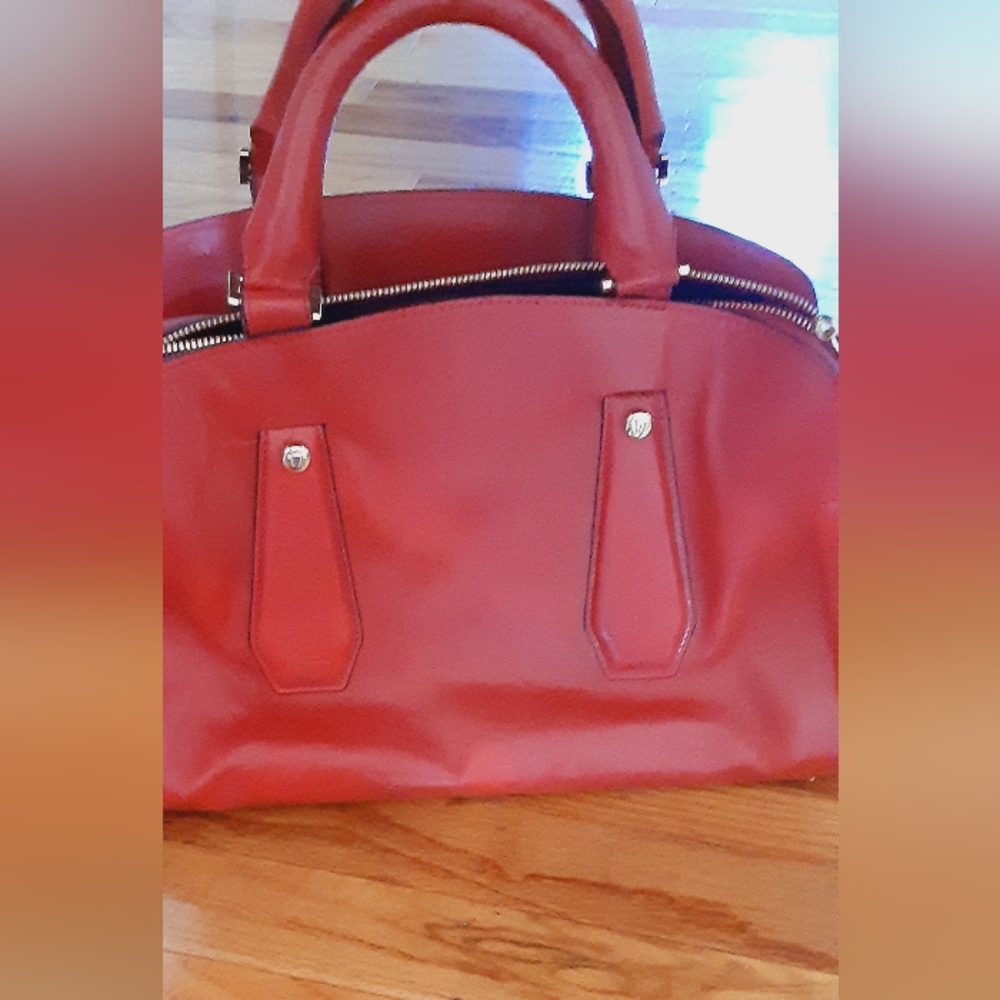 HENRI BENDEL LEATHER SATCHEL